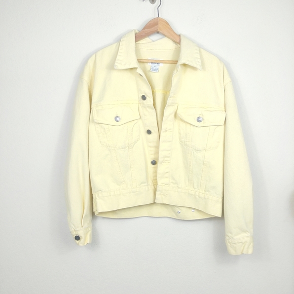Vintage Jackets & Blazers - Bright yellow Jean jacket
